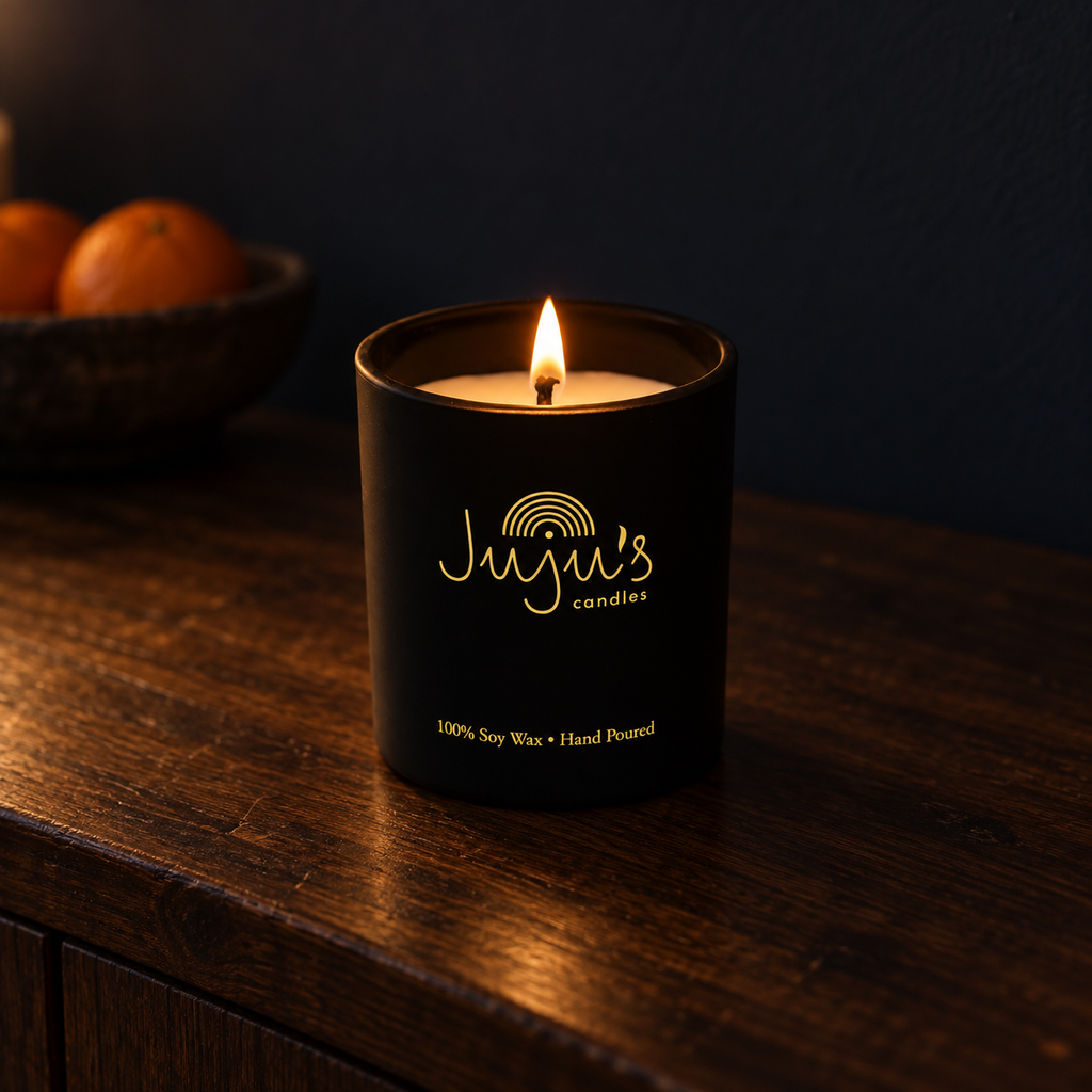 Citron and Mandarin candle by Juju's Candles
