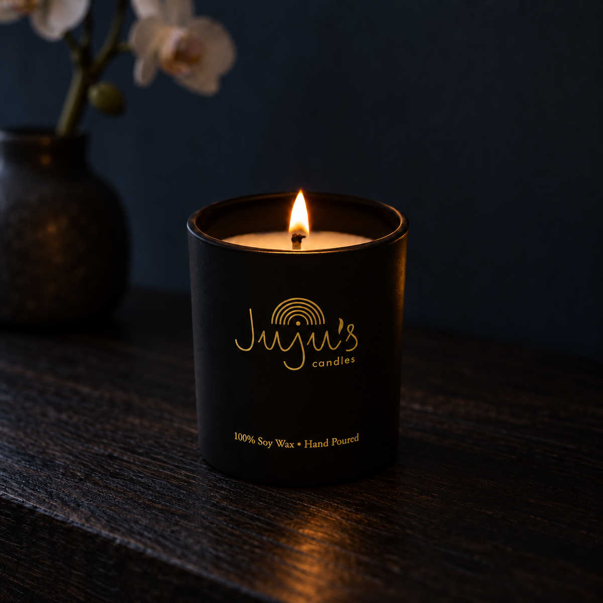 Sea Salt & Orchid candle by Juju's Candles