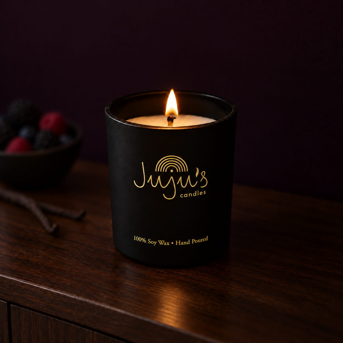 Vanilla Berry candle by Juju's Candles